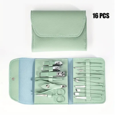 Набір високоякісних кусачок для нігтів із нержавіючої сталі, 16 шт. Колір рандомний