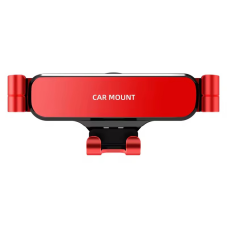 Автомобільний тримач, на решітку повітропроводу під телефон JTC02, червоний