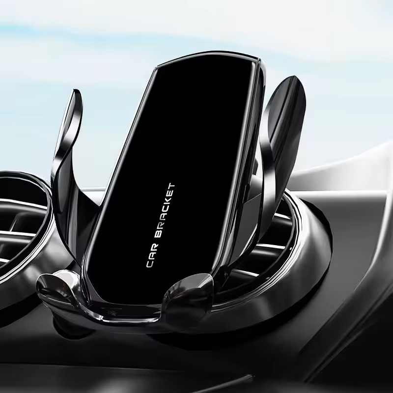 Автомобільний тримач, на решітку повітропроводу під телефон JM6, чорний