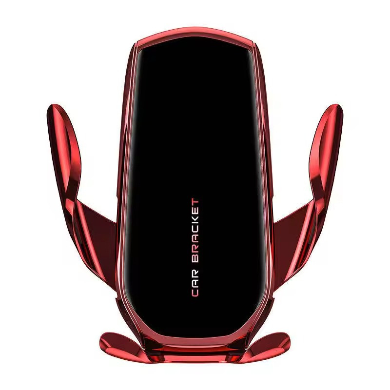 Автомобільний тримач, на решітку повітропроводу під телефон JM6, червоний