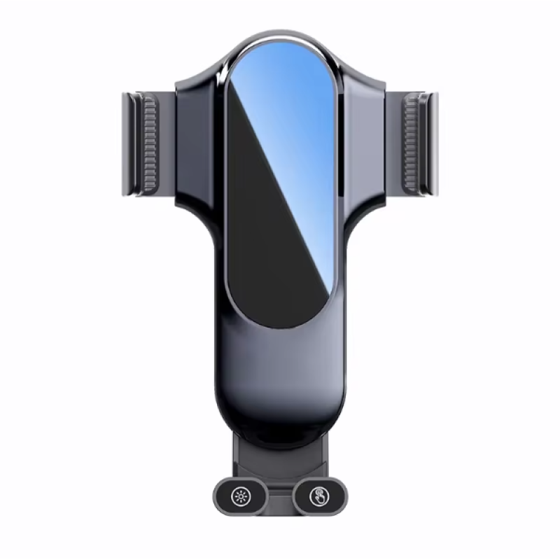 Автотримач з вбудованим акумулятором і бездротовою зарядкою для телефона JD010 15W, Type-C, чорний