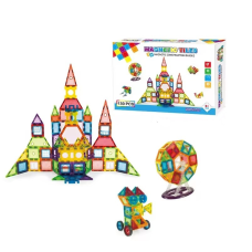 Конструктор магнітний різнокольоровий дитячий на 130 деталей