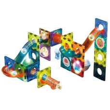 Конструктор магнітний лабіринт різнокольоровий, що світиться на 49 деталей