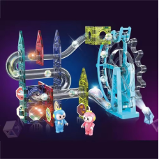 Конструктор магнітний циклічний зі світло-звуковими ефектами на 80 деталей