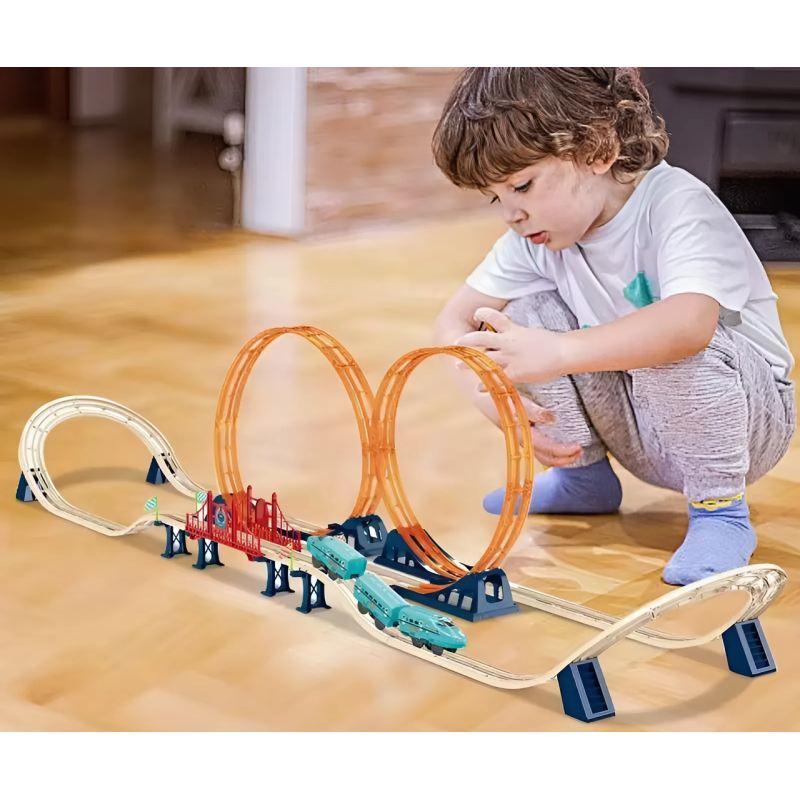 Залізниця зі швидкісним поїздом CJ-4000545 на акумуляторі