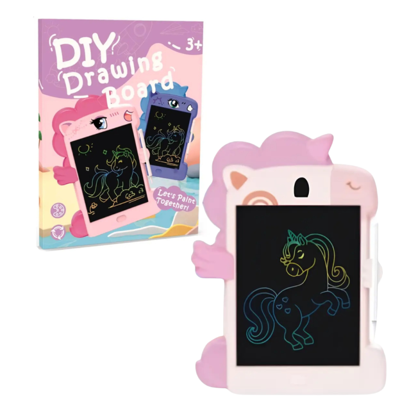 Планшет графічний для малювання 8.5» з LSD екраном “Єдиноріг”, рожевий CJ-4256354
