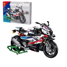 Конструктор дитячий. Спортивний мотоцикл байк гоночний на 912 деталей, дитячий
