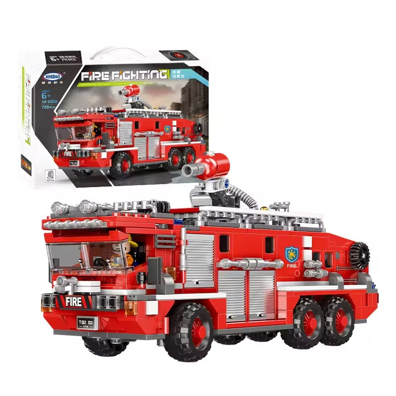 Конструктор дитячий “Пожежна машина“ ігровий на 720 деталей колір червоний