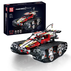 Конструктор гоночна машина на гусеничному ходу на дистанційному керуванні на 415 деталей, червоний