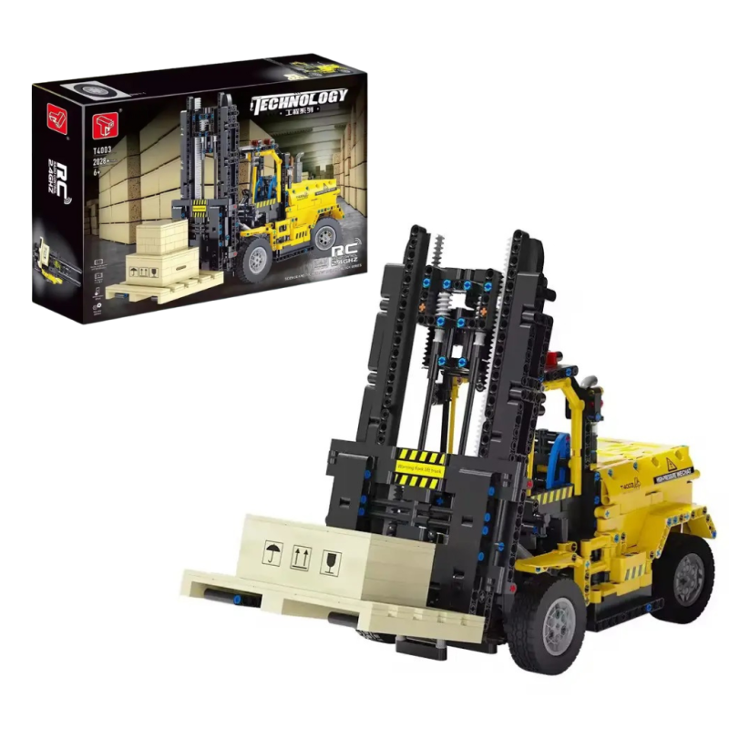 Конструктор дитячий.Вилочний навантажувач ігровий на дистанційному управлінні будівельна техніка 2028 деталі