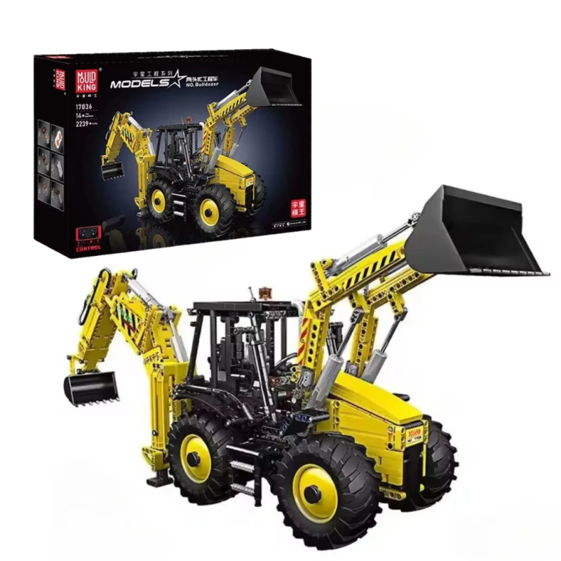 Конструктор дитячий.Трактор ігровий з ковшами на дистанційному управлінні.Будівельна техніка на 2239 деталі