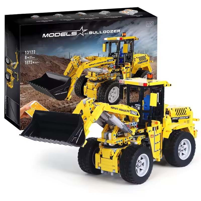 Конструктор Бульдозер дитячий на дистанційному управлінні 1572 деталі
