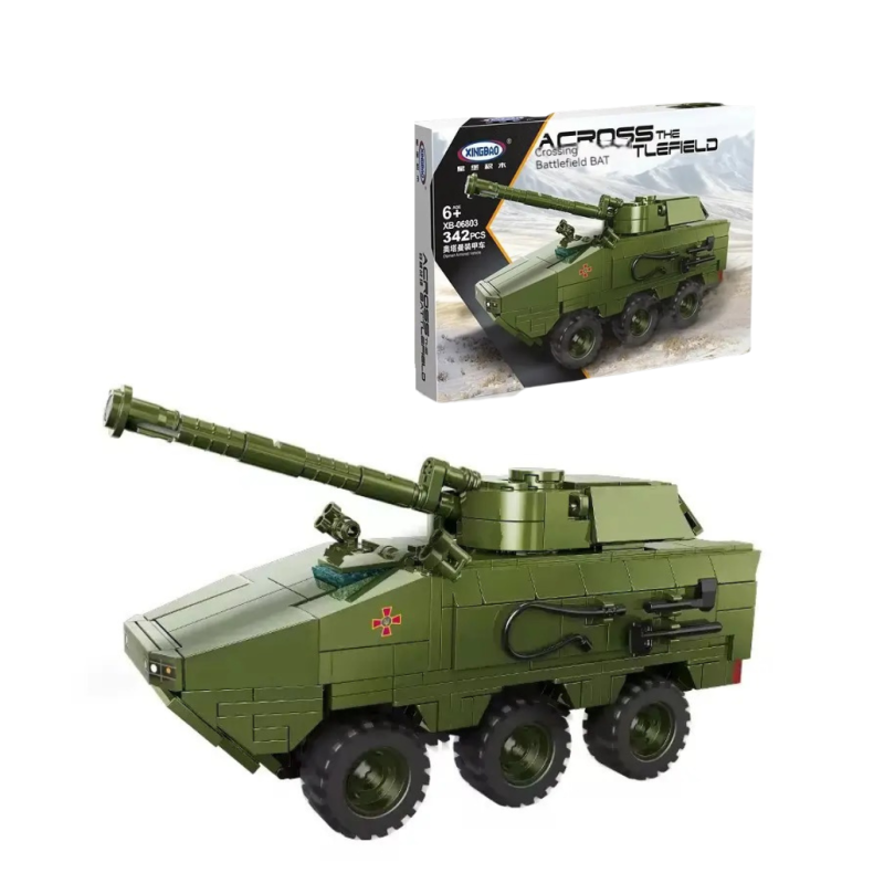 Конструктор дитячий.Ігровий військовий БТР ЗСУ “Отаман“ на 342 деталі