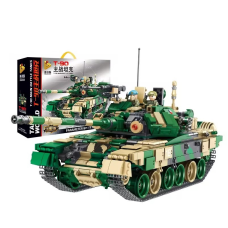 Конструктор ігровий дитячий.Танк військовий T-90 1773 на деталі