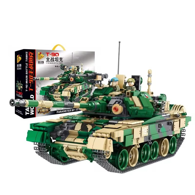 Конструктор ігровий дитячий.Танк військовий T-90 1773 на деталі