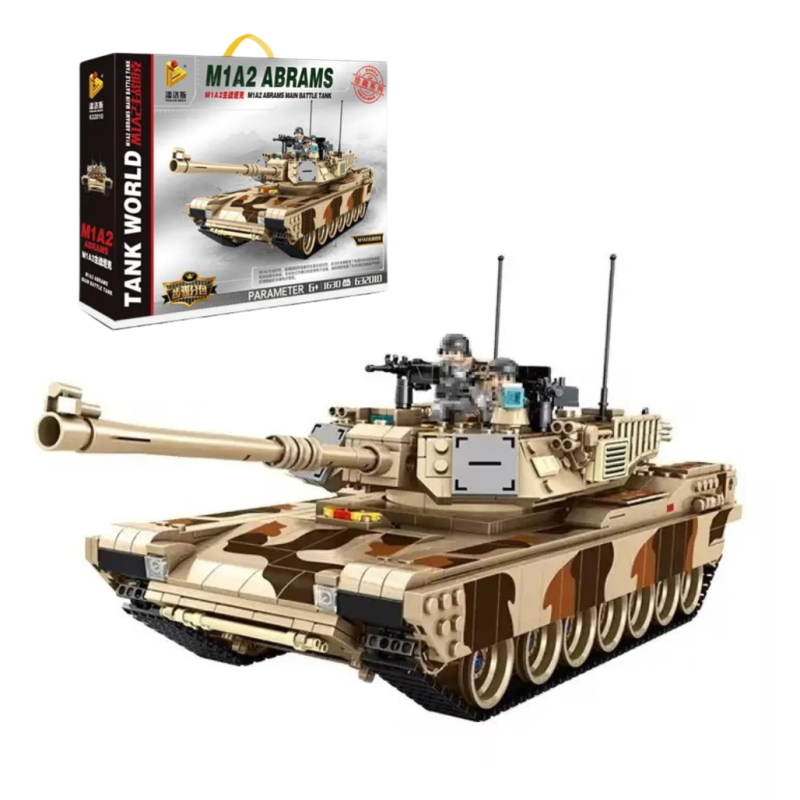 Конструктор дитячий Танк ігровий Abrams M1A2 військовий на 1630 деталей