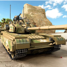 Конструктор дитячий ігровий Танк 99A військовий на 1309 деталей, хакі