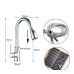 Змішувач для кухні висувний злив кран два режими води обертається на 360 градусів WanFan Хромований