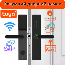 Розумний дверний замок кодовий з Wi-Fi, відбитком пальця і ключ-картою, KHS-D11