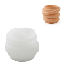 Силіконова форма для свічника зі смоли,глини,воску 78 х 64 мм «silicone mold-1»