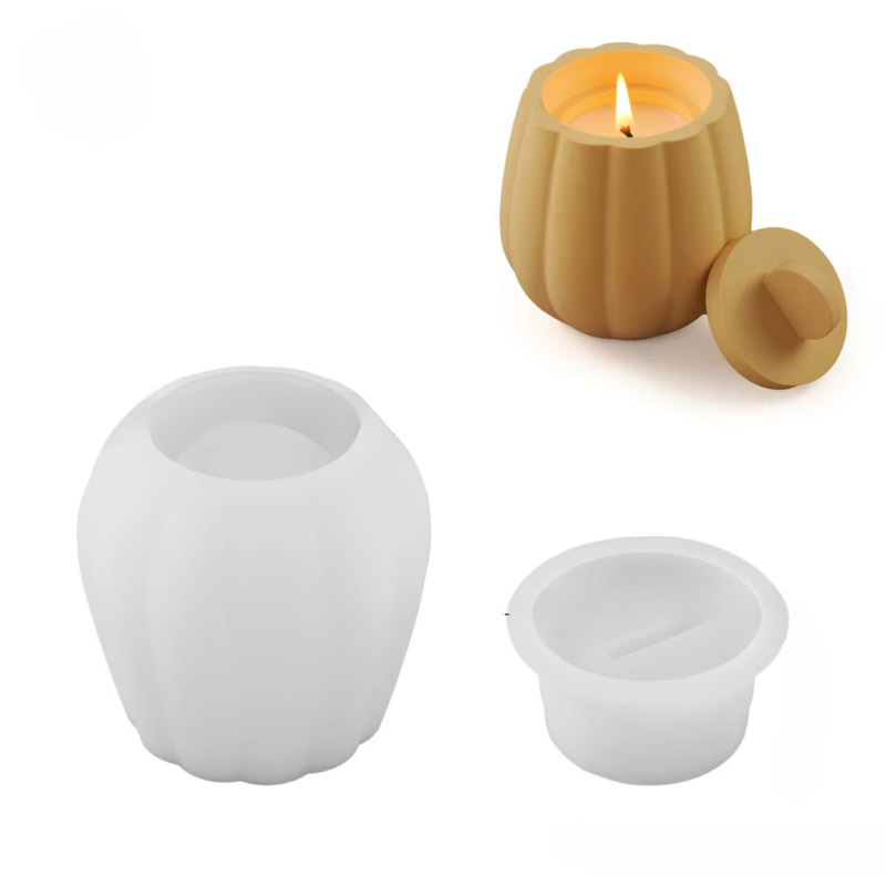 Силіконова форма для свічника зі смоли, глини, воску 91 х 87 мм «silicone mold-4»