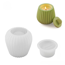 Силіконова форма для свічника зі смоли, глини, воску 97 х 86 мм «silicone mold-5»