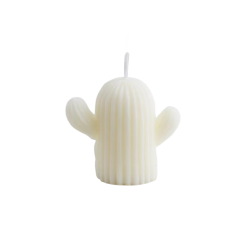 Свічка «Кактус» білий ручної роботи