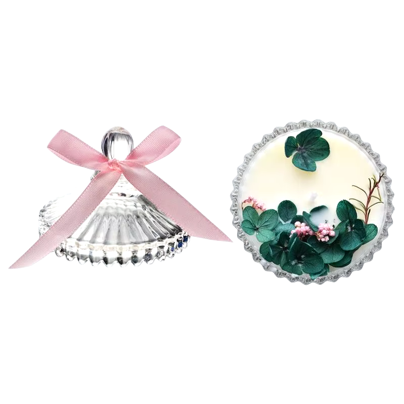 Свічка в прозорій, скляній чаші, ручної роботи, Gardin Monet