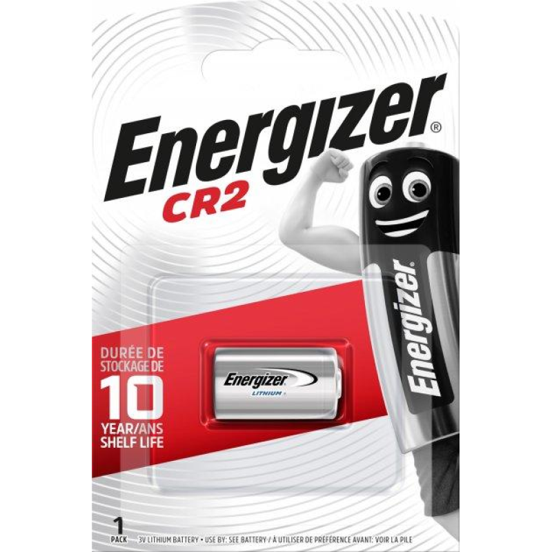 Батарейка Energizer CR2 Lithium, 3.0 V, 1 шт.
