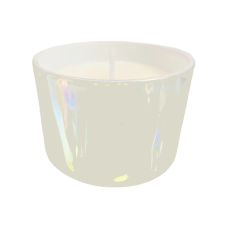 Свічка в чаші ручної роботи у білому кольорі