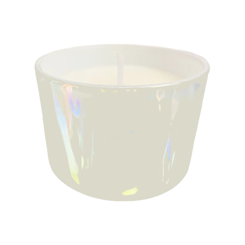 Свічка в чаші ручної роботи у білому кольорі