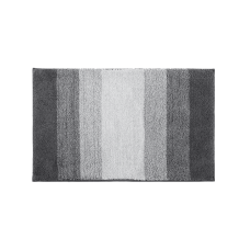 Килимок для ванної та душу м“який нековзний, сірий колір зі смужками