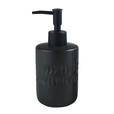 Дозатор для мила керамічний для ванної кімнати та кухні колір чорний