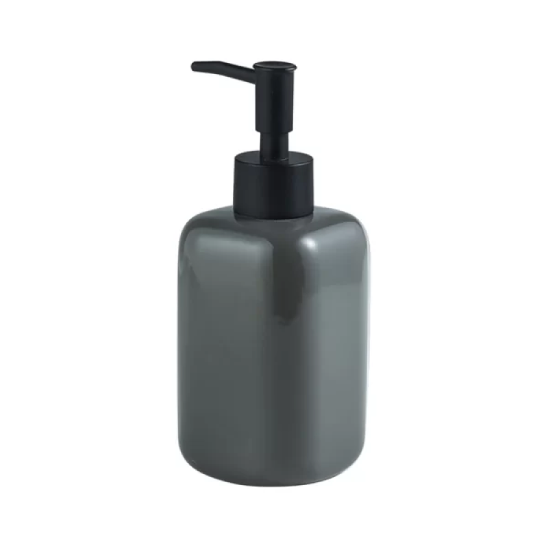 Дозатор для мила керамічний для ванної кімнати колір сірий