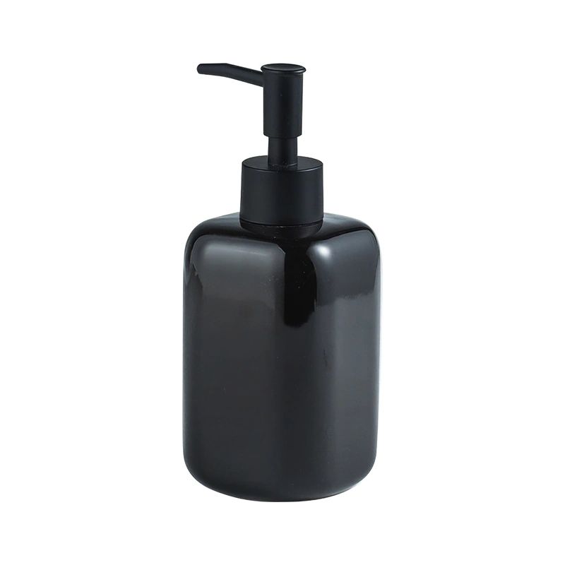 Дозатор для мила керамічний для ванної кімнати колір чорний