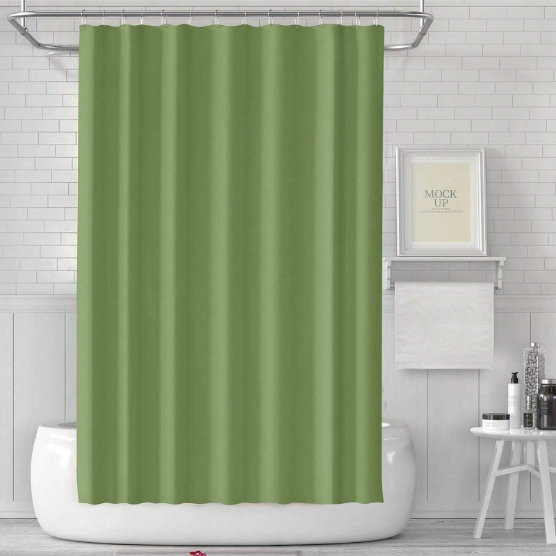 Шторка для душу та ванної кімнати з PEVA, колір зелений