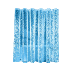 Шторка для душу та ванної кімнати з 3 магнітами-обважнювачами, колір прозоро-блакитний 3D-принт