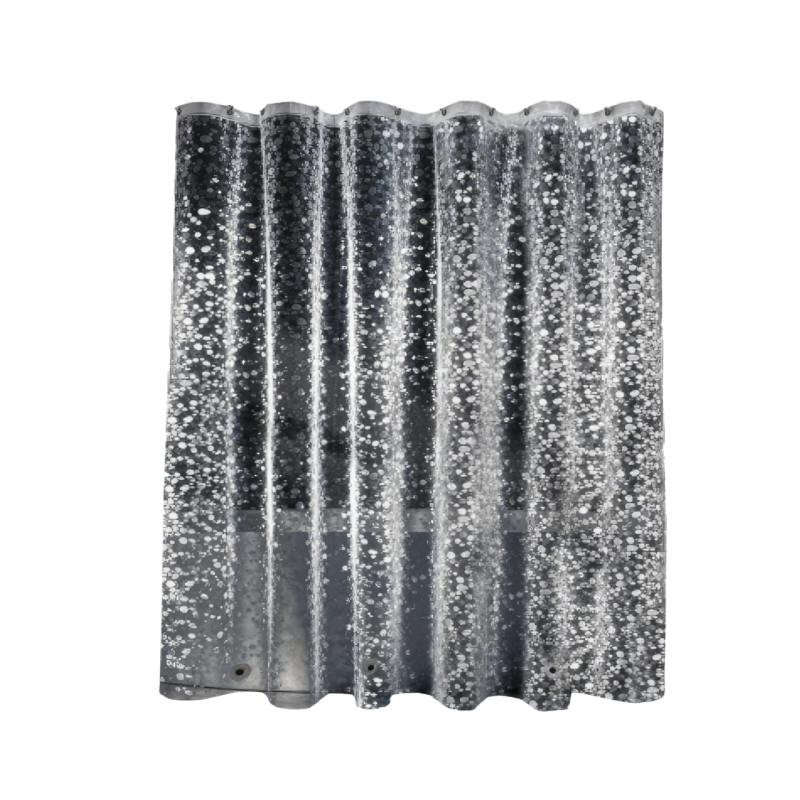 Шторка для душу та ванної кімнати з 3 магнітами-обважнювачами, колір прозоро-сірий 3D-принт