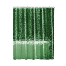Шторка для душу та ванної кімнати з 3 магнітами-обважнювачами, колір прозоро-зелений