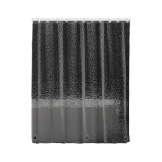 Шторка для душу та ванної кімнати з 3 магнітами-обважнювачами, колір прозоро-сірий