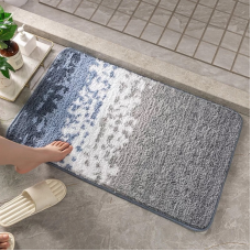 Килимок для ванни і душу з м“якого щільного ворсу Bathlux на гумовій основі 40х60 нековзний, вологопоглинаючий