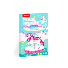 Набір багаторазових наклейок Keybaby з великою сценою для творчості, у кольорі Unicorn