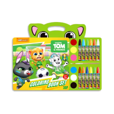 Дитяча книжка-розмальовка Keybaby з олійними фарбами та крейдою для дітей від 3 років, у кольорі Green