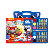 Дитяча книжка-розмальовка Keybaby з олійними фарбами та крейдою для дітей від 3 років, у кольорі Blue