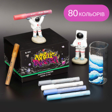 Маркери акрилові STA для малювання, преміум якість, набір 80 кольорів, універсальні для скла, дерева, ткани та кераміки
