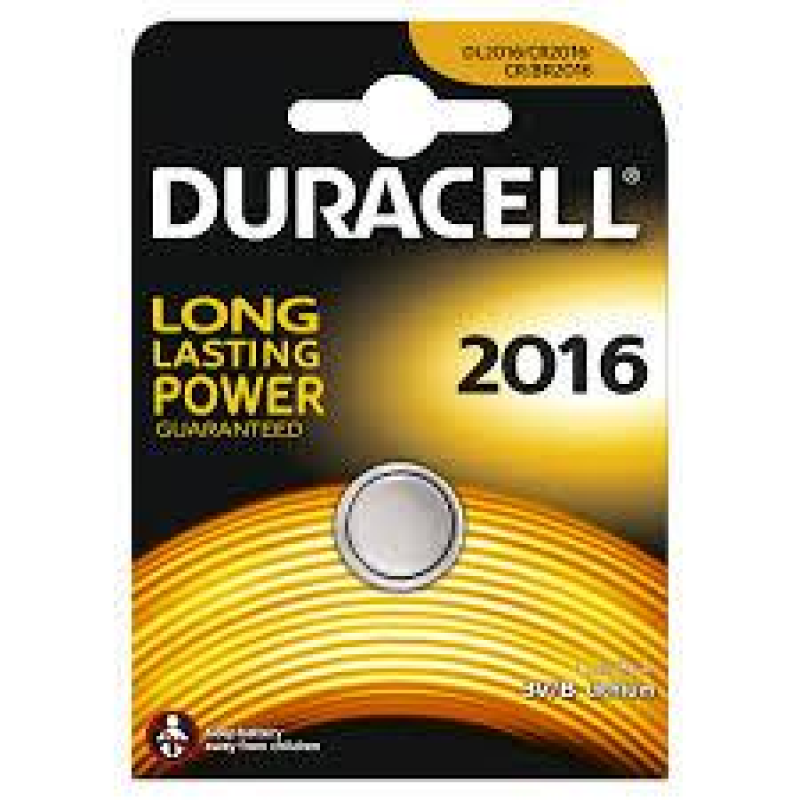 Батарейка Duracell CR2016 Lithium, 3.0V, 1шт, ТІЛЬКИ ОРИГІНАЛ