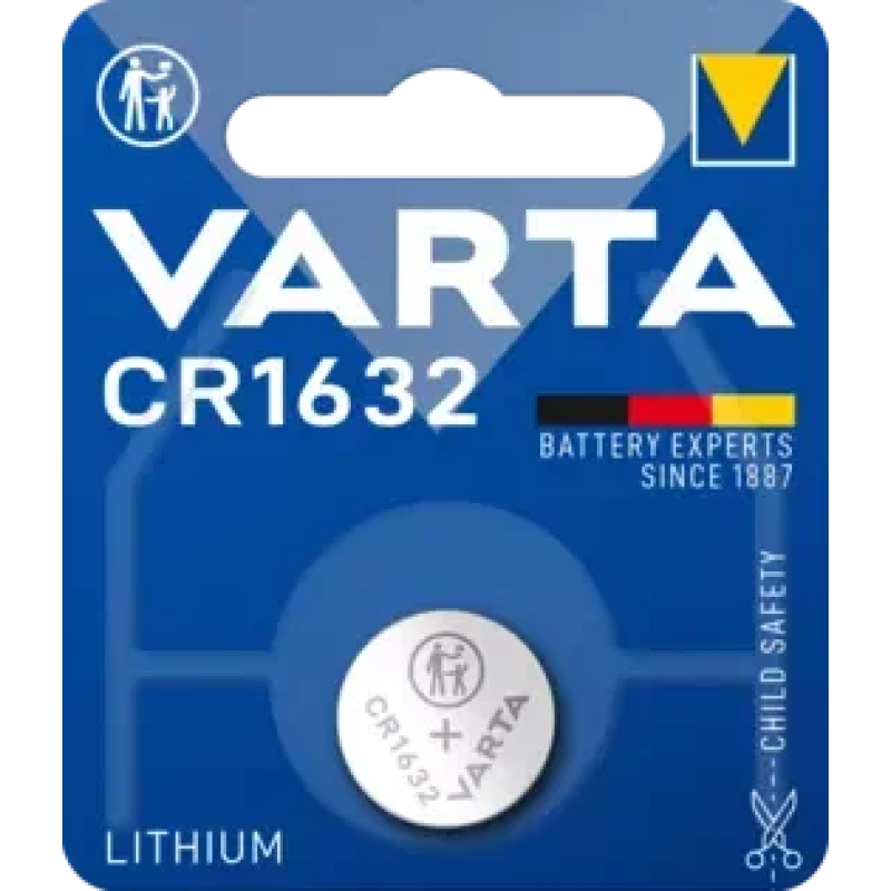 Батарейка Varta CR 1632 Lithium, 3.0V, 1шт