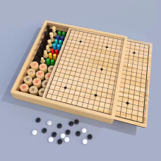 Гра настільна для дітей “Китайські шашки, Пентоко і Літаючі шахи“, гра для дітей від 5 років