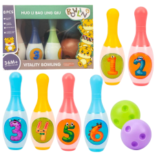 Ігровий набір для малюків “Боулінг“, дитячий ігровий набір боулінгу для дітей, 6 кеглів і 2 м“ячі в наборі