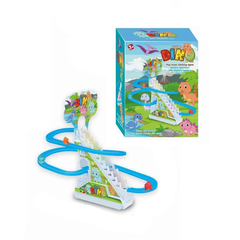 Гра настільна для дітей “Гірка з треком“, іграшка для розвитку дитини, від 3 років, фігурки 3шт Dinosaur